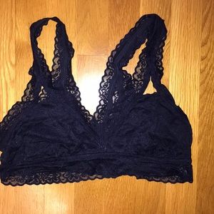 Aerie navy blue cut-out bralette